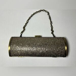 Unlisted Kenneth Cole VTG Evening Clutch Purse Bling Shiny Chain